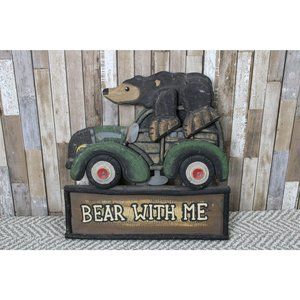 Bear With Me Wooden, Home Decorative Sign